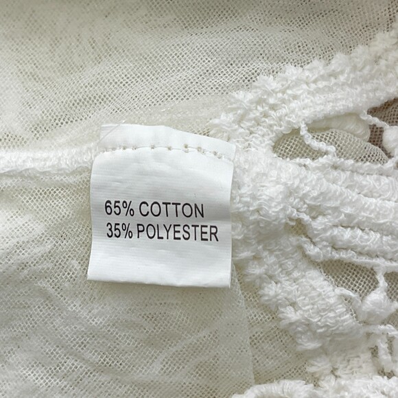 Cupshe Boho Lace Embroidery Crochet Kimono Duster Tie Front Coverup One Size - Picture 8 of 10